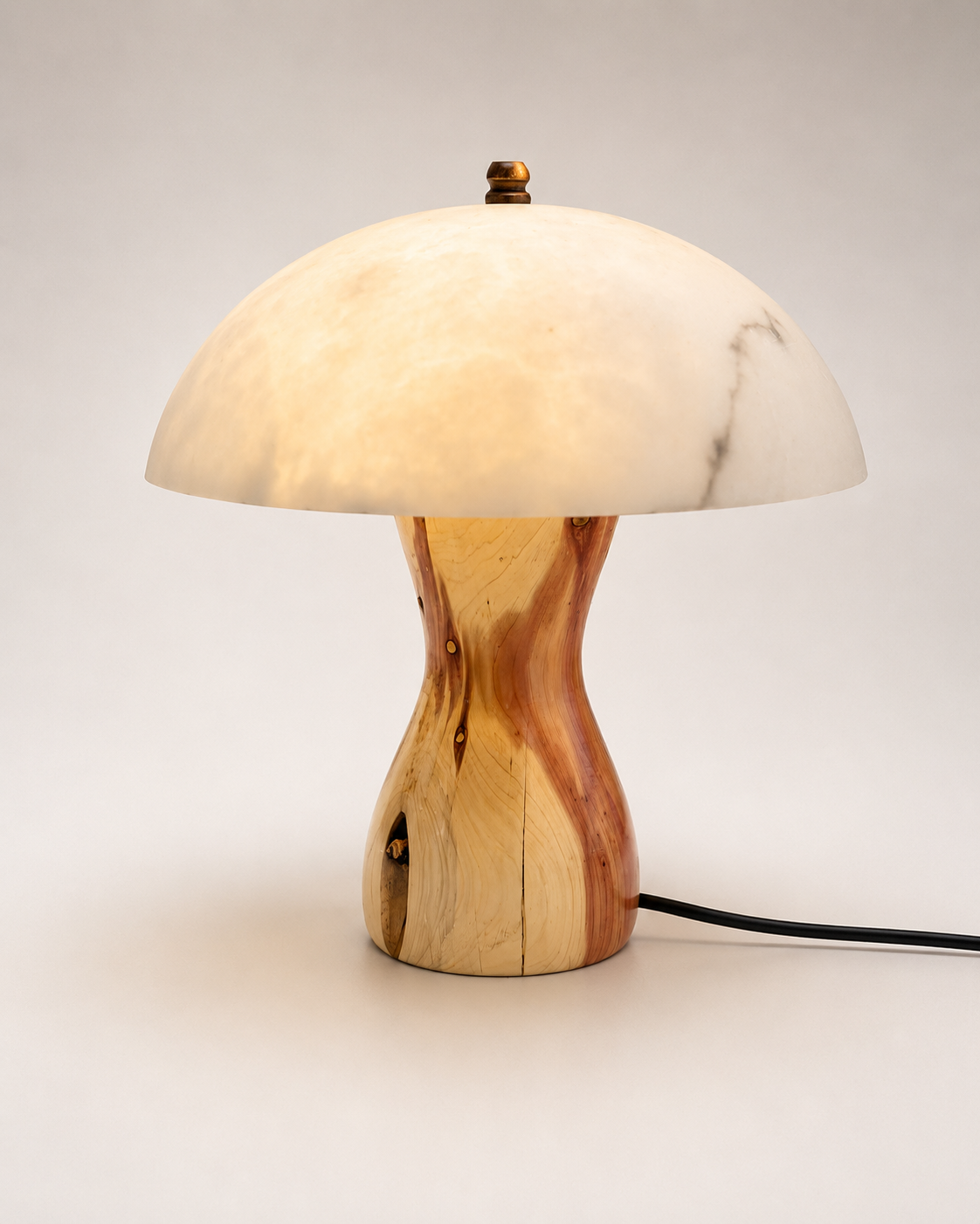 Eastern Red Cedar Alabaster Accent Lamp