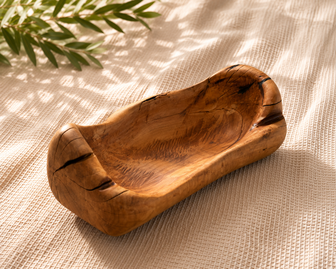 Live Edge Rustic Hardwood Display Bowl (medium)