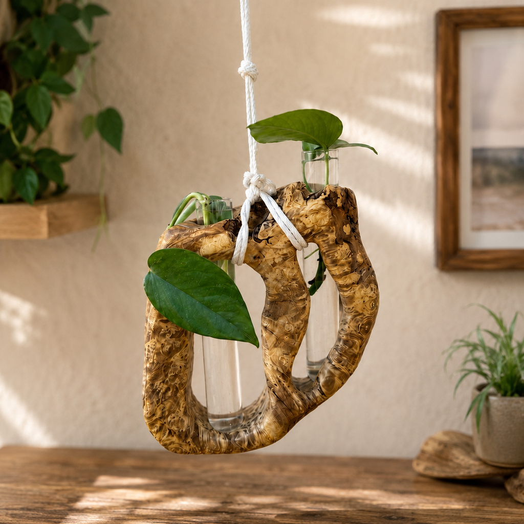 Boxelder Burl Dual Propagation Hanger